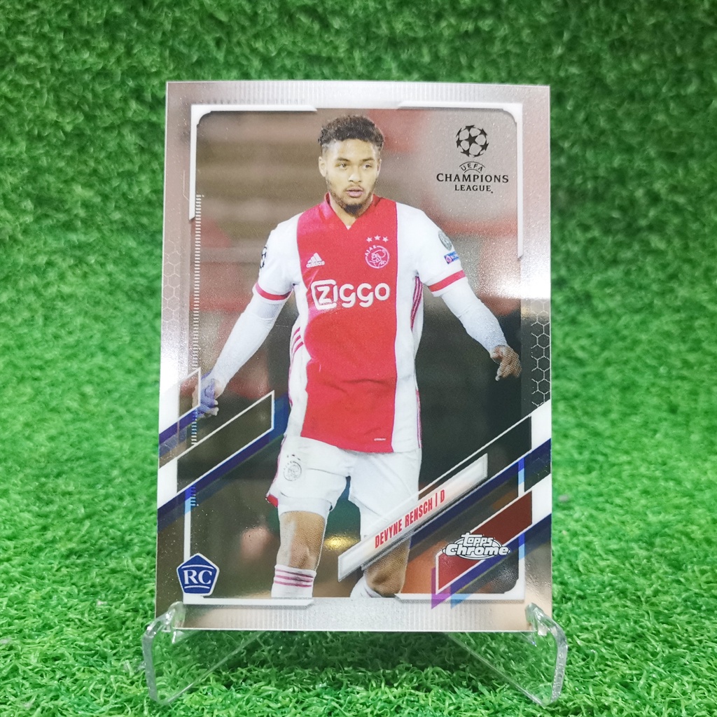 ขาย การ์ด Topps Chrome Uefa Champions League UCL 2020-21 Devyne Resnch Ajax Amsterdam การ์ดฟุตบอล กา