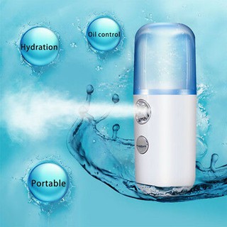 เครื่องพ่นไอน้ำนาโน Hydrator แบบพกพา Humidifier Face Facial Mist ตัวพ่นสเปรย์ไอน้ำ NANO Mist Sparayer