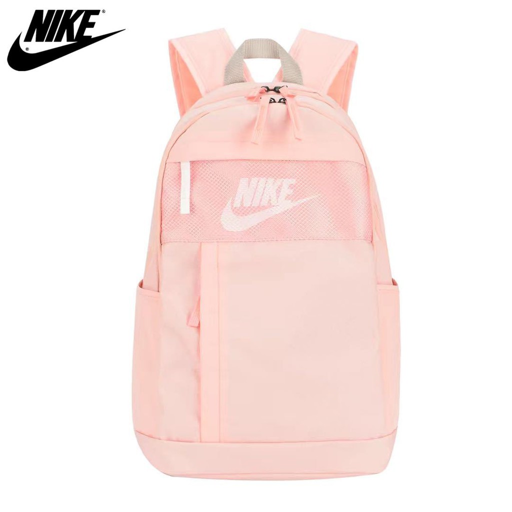 กระเป๋าเป้ใส่คอมพิวเตอร์นักเรียนสาวสีชมพูของ Nike