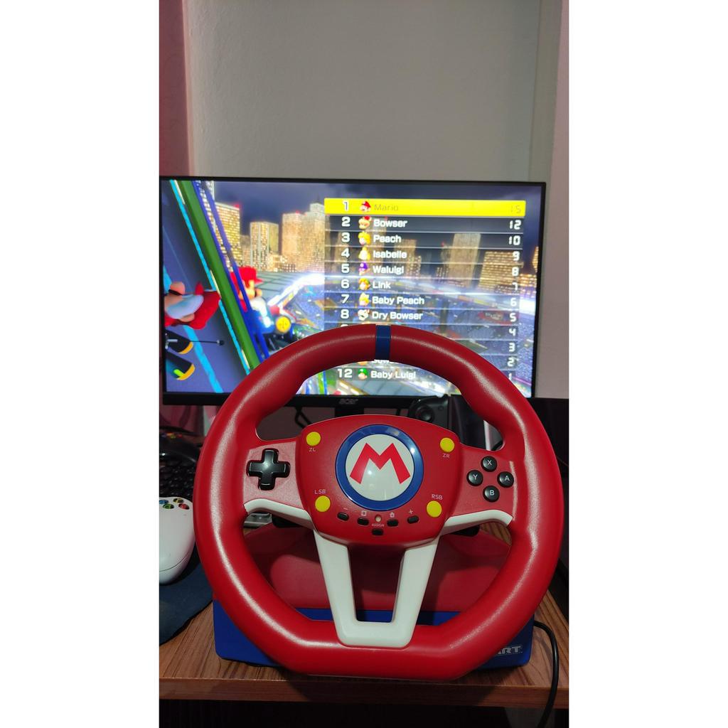 พวงมาลัย Mario Kart 8 Deluxe Racing Wheel Hori Nintendo Switch Oled lite (มืองสอง) 94%