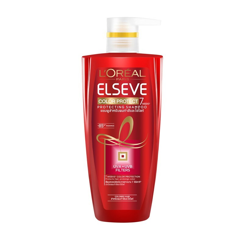 L'OREAL PARIS ELSEVE COLOR PROTECT 7WEEK* PROTECTING SHAMPOO 450 ml ลอรีอัล ปารีส เอลแซฟ คัลเลอร์ โป