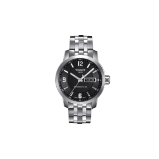 Tissot PRC 200 Powermatic 80 ทิสโซต์ พีอาร์ซี 200 ออโต้ สีดำ เงิน T0554301105700 นาฬิกาผู้ชาย