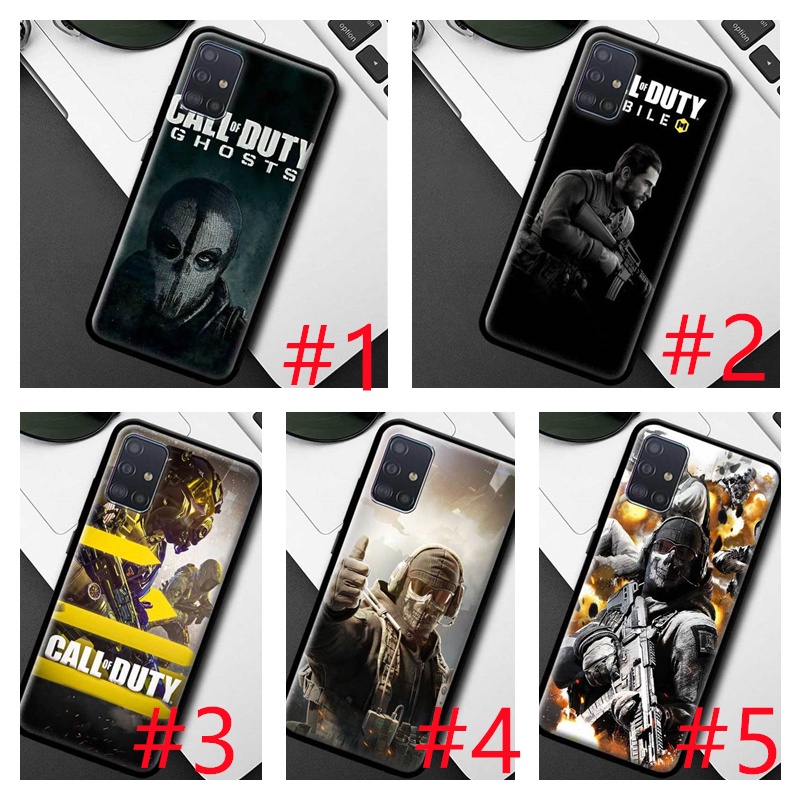 Iphone 4 4S 5 5S 5C 6 6S 7 8 Plus SE SE1 SE2 XS Max 230411 เคสโทรศัพท์มือถือแบบนิ่ม ลาย Call Of Duty สีดํา