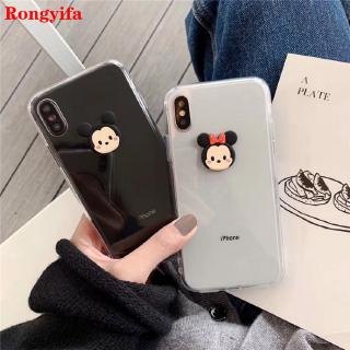 OPPO Reno 3 Pro Ace 2Z 2f Z 2 10x zoom Realme XT X2 5 5s 5i Pro 3 Phone Case Mickey Minnie Cartoon Cute Transparent Clear Soft TPU Case Cover