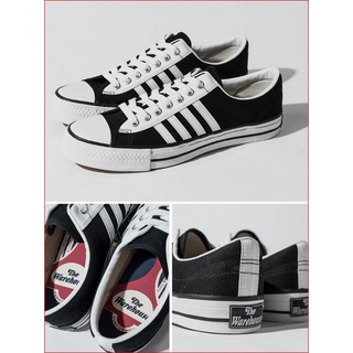 9US/27CM โละๆ WAREHOUSE 3500 LOW CUT CANVAS – BLACK/WHITE ใหม่ครบกล่อง