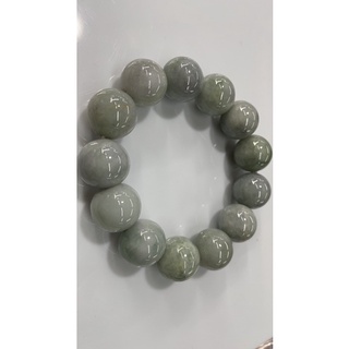 Best-Seller JADE หยกพม่าแท้  หยกธรรมชาติ สร้อยข้อมือหินแฟชั่น สร้อยข้อมือผู้ชาย 17MM สร้อยข้อมือ