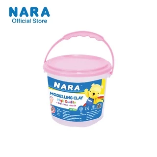 NARA Modelling Clay ดินน้ำมันไร้สารพิษสีพาสเทล ขนาด 200 กรัม 5 สี พร้อมเเม่พิมพ์ครบชุด ชุดถัง