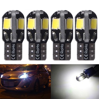 4 ชิ้น Super Bright T10 W5W 8SMD 5630 ไฟป้ายทะเบียนรถยนต์