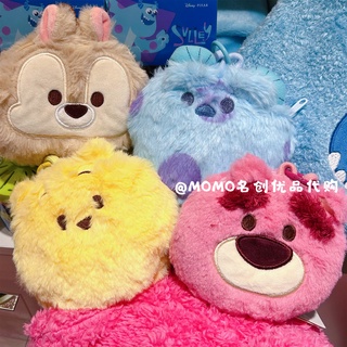 MINISO กระเป๋าใส่เหรียญ ใส่บัตรได้ ลายการ์ตูน Disney Pixar Strawberry Bear Sullivan น่ารัก พรีเมี่ยม