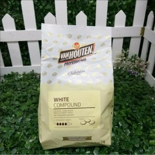 (พร้อมส่ง💯) Vanhouten White Compound Coin 1kg / Baking Chocolate 1kg