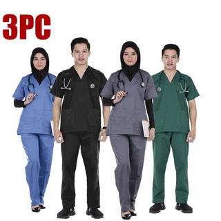 ชุดผ่าตัดแพ ชุดสครับแพทย์ ชุดสครับ  ชุดแพทย MEDICAL SCRUB SUIT FOR MAN &amp; WOMEN  / TOP+PANTS