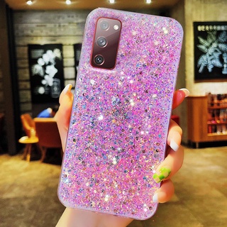 เคสโทรศัพท์ ซัมซุง Samsung Galaxy S20 FE 5G Super Shiny Diamond Sequins Shockproof Soft Case Samsung S20 FE เคส