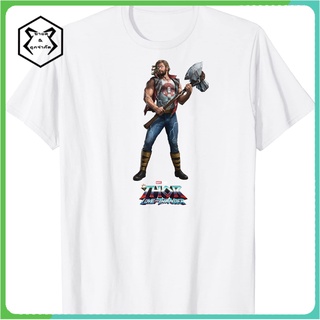 เสื้อยืด พิมพ์ลาย Marvel Thor Love and Thunder Thor สําหรับผู้ชาย