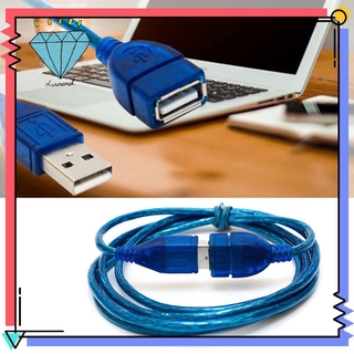 1M / 1.5M / 2M / 3M USB 2.0 สายเคเบิลซิงค์ข้อมูลการโอนข้อมูลส่วนขยายชาย - หญิง