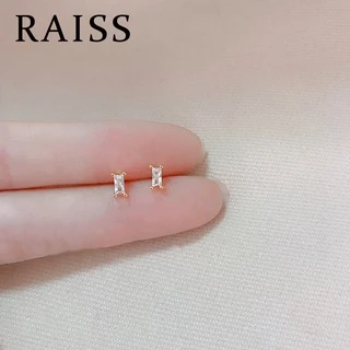 14k ซาอุดี Mini Zircon Hoop ต่างหู Cubic Zirconia เจาะขนาดเล็ก Earings สําหรับผู้หญิงอุปกรณ์เสริม Hypoallergenic