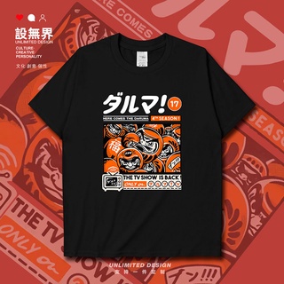 เสื้อยืดแขนสั้น พิมพ์ลายตุ๊กตา Blessing Dharma สไตล์ญี่ปุ่น สําหรับผู้ชาย และผู้หญิงSize S-5XL