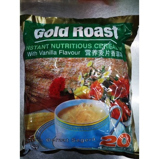 ข้าวโอ๊ตนม​ (Gold​ Roast​ Instant​ Nutritious Cereal Mix)​ รส​ วนิลา​ชนิดผง ขนาด​ 20​ ซอง​ จาก​ กินจริงกินจัง