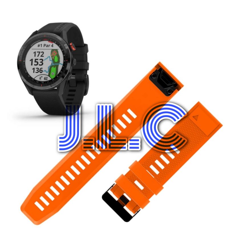 สายรัดยางซิลิโคน Quick Fit Easy Fit สายนาฬิกา Garmin Approach S60 S62 S70 47 มม.สายนาฬิกา