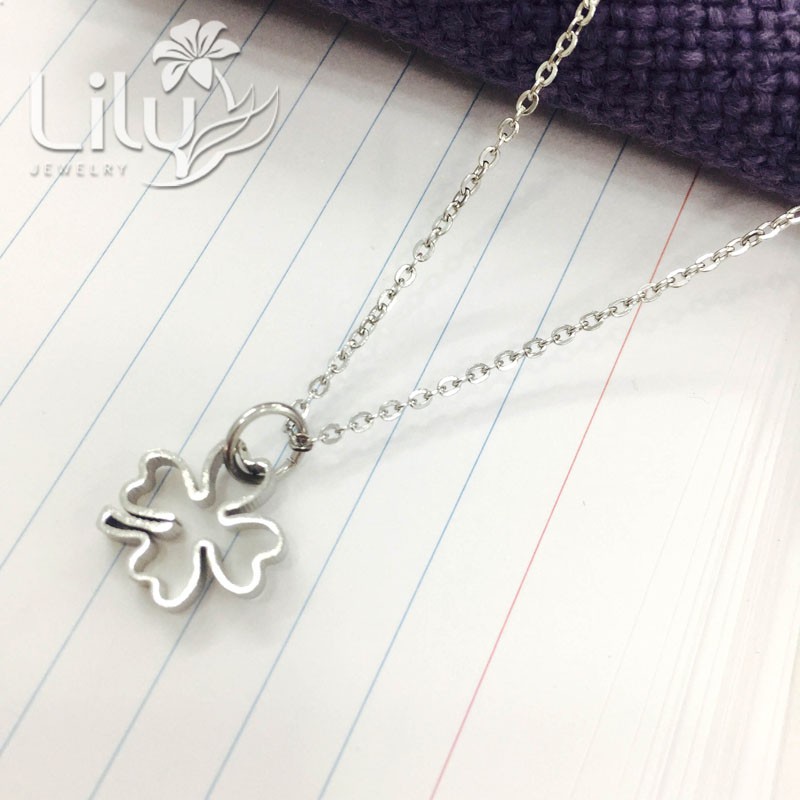 สร้อยคอสแตนเลส-ใบนําโชค-DC008