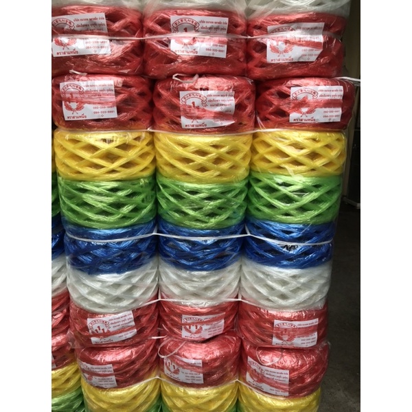 เชือกฟาง สีน้ำเงิน เกรดA ม้วนใหญ่ เนื้อแน่น ใช้มัดของทั่วไป ใช้ในการเกษตร คุณภาพดี ไซส์ 200กรัม - รูปที่ 3