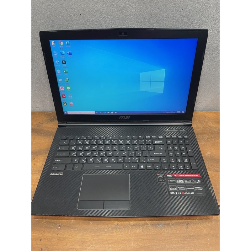 โน้ตบุ๊คมือสอง MSI GP62-2QE  CPU :i7-5700HQ เครื่องไว ส่งฟรี