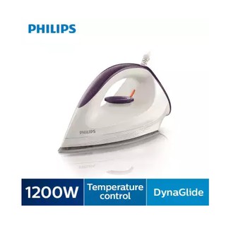 PHILIPS เตารีดแห้ง หน้าเคลือบ DynaGlide รีดผ้าที่เรียบลื่นบนเนื้อผ้าทุกชนิด 1200วัตต์ รุ่น GC160 / 22 รับประกันศูนย์2ปี