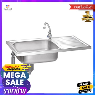 ซิงค์ฝัง 1 หลุม 1 ที่พัก MEX DL75MN สเตนเลสBUILT-IN SINK 1B1D MEX DL75MN STAINLESS STEEL