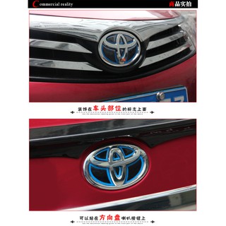 TOYOTA สติ๊กเกอร์โลโก้รถยนต์สำหรับ  RAV 4 Camry Corolla Prius Vios