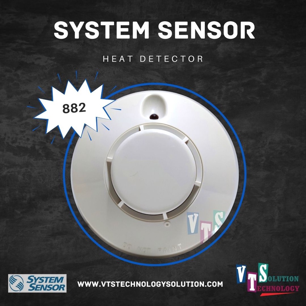 เครื่องตรวจจับควัน รุ่น  882 System sensor : 2-wire conventional photoelectronic smoke detector🔥