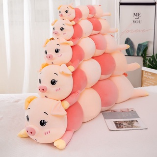 มาใหม่ หมอนตุ๊กตาหมูน่ารัก สีชมพู ของเล่นสําหรับเด็ก