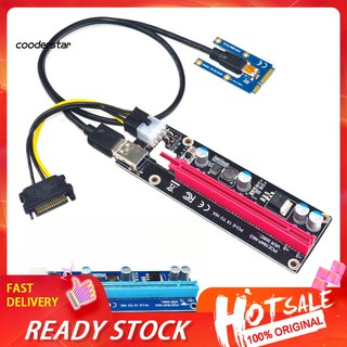 ✤WDP✤Mini PCI-E to PCI-E x16 Riser External Graphics Card + 60 USB cable for Laptop