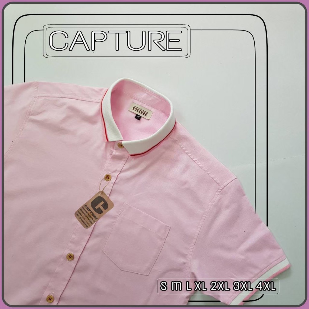 Polo Shirt เสื้อเชิ้ตโปโล สีชมพู มีถึงไซส์ 4XL