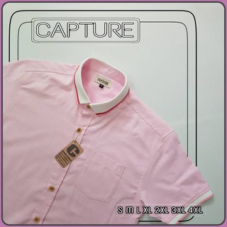 🕶Polo Shirt🕶 เสื้อเชิ้ตโปโล สีชมพู มีถึงไซส์ 4XL