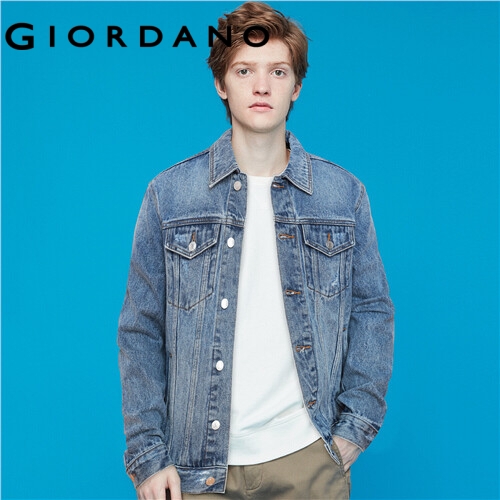 GIORDANO MEN Cargo denim jacket 92079686