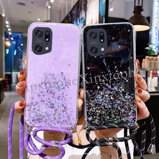 พร้อมส่ง เคสโทรศัพท์มือถือ tpu แบบนิ่ม ลายท้องฟ้ากลางคืน หรูหรา สําหรับ OPPO Find X5 Pro Find X5Pro