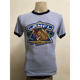 เสื้อยืด แขนจั้ม ลายCAMEL สไตล์วินเทจ.