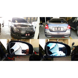 เลนส์กระจกมองข้าง ตัดแสงสีฟ้า  สำหรับ NISSAN TEANA J32 ปี 09-13  ( นิสสัน เทียน่า )  กระจกไม่หลอกตา