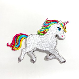 ตัวรีดติดเสื้อ ม้ายูนิคอร์น โพนี่ Unicorn Little Pony Patch wop งานปัก ตัวรีดสัตว์ ตัวรีด ติดเสื้อ เด็ก อาร์ม น่ารัก สวย