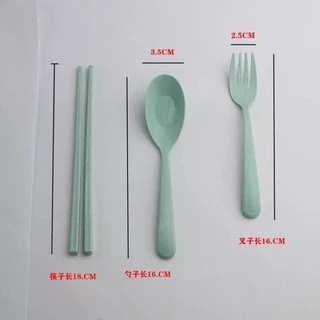 kingshopping A67 (ร้านไทย)ชุดช้อนส้อม+ตะเกียบ พร้อมกล่องขนาดพกพา มี 4สีให้เลือก (ของชำรวย เครื่องใช้บนโต๊ะอาหาร)