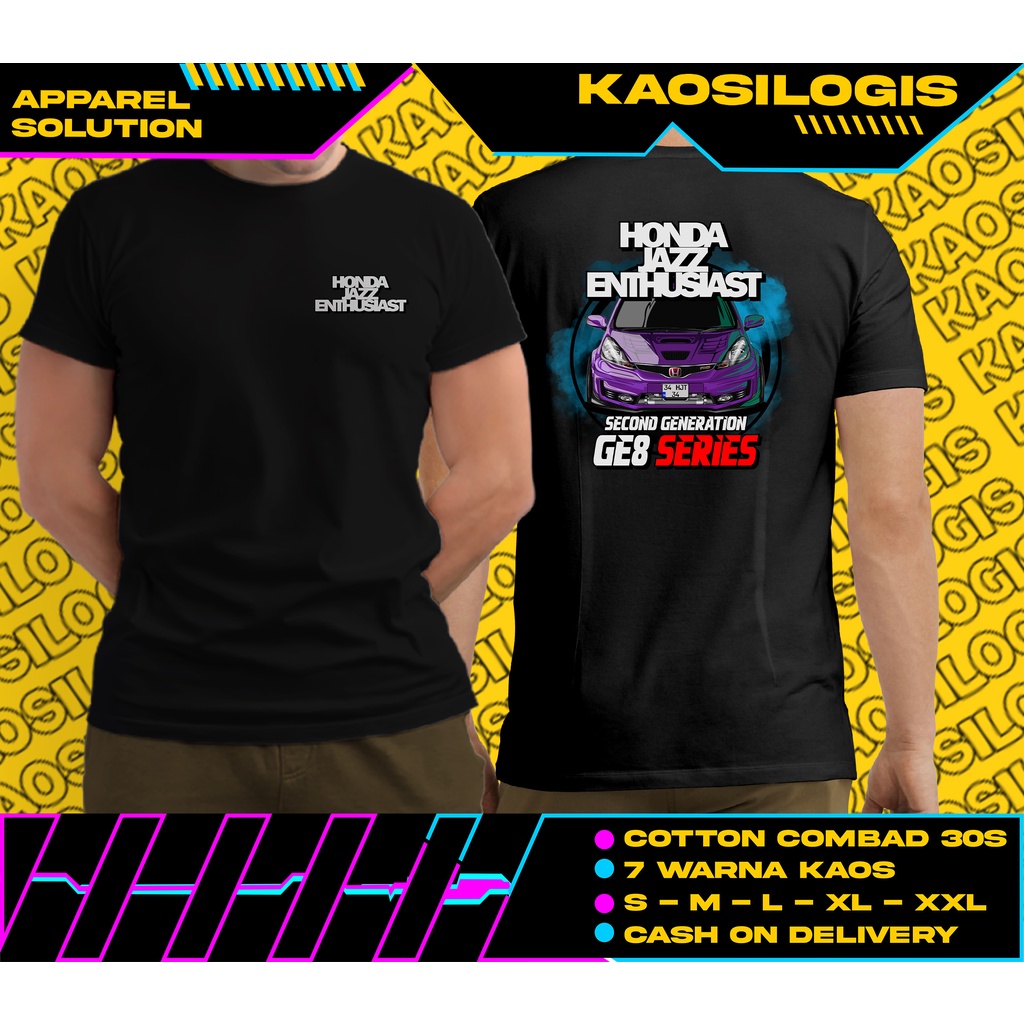เสื้อยืด HONDA JAZZ ENTHUSIST GE8 REAR SERIES - Kaosilogis