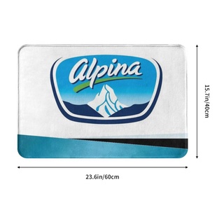 Alpina พรมเช็ดเท้า กันลื่น ลายโลโก้ (3) 40*60 ซม. สําหรับบ้าน และสวน ทางเข้า ห้องครัว