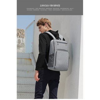 AspenSport Backpack Laptop กระเป๋าสะพายหลัง กระเป๋าโน๊ตบุ๊ค 14-16 นิ้ว กระเป๋าเดินทาง รุ่น AS-B85 สีเทา