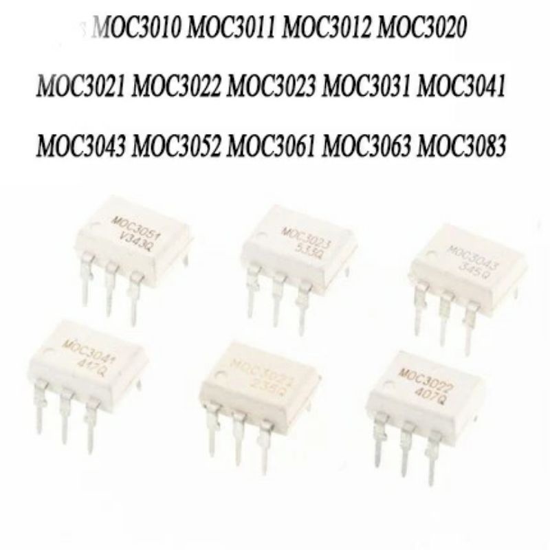 IC 6ขา MOC3010 3011 3012 3020 3021 3023 3032 3033 3041 3042 3043 3051 3052 3061 3063 3083 5008