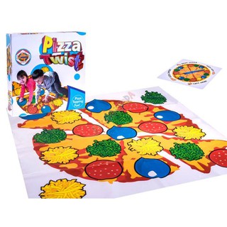 เกม PIZZA Twister Games เกมจัดท่าทางวางแขนขา ตาม หน้าพิซซ่า NO.55198