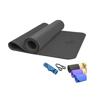 TOPHOMEE เสื่อโยคะ TPE Yoga Mat 6/8มม 183x61ซม เสื่อออกกำลังกาย เสื่อออกกำลังกาย เบาะโยคะ เบาะรองออกกำลังกายNBR Yoga Mat