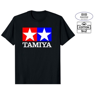 สตรีทแฟชั่น เสื้อยืด Racing Sport [BLACK] [COTTON 100%] [TAMIYA]คอกลมสามารถปรับแต่งได้