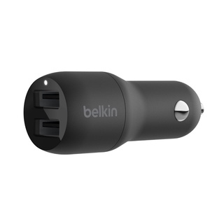 Belkin CCB001btBK Dual USB Car Charger 24W Boost Charger(By Shopee  SuperTphone1234)