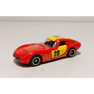 Unbox Tomica Toyota 2000GT ลายธง Spain Racing Team No.28 สีแดง/เหลือง ย7.5 x ก3.0 x ส3.0 ซม.สเกล 1/59 ไม่มีกล่อง