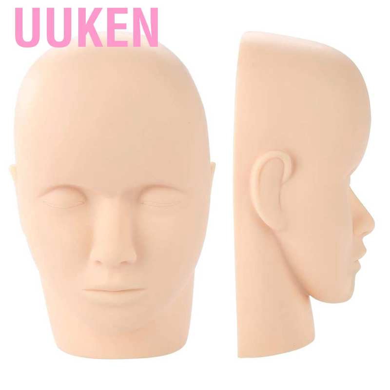 Uuken Mannequin Training Head Massage Practice Makeup Traning Eyelash ...
