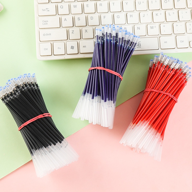 20pcs 0.5mm ปากกาเจล มี3สี แดง น้ำเงิน เลือกหัวได้ ปากกา ไส้ ปากกา ปากกาเขียนเจล